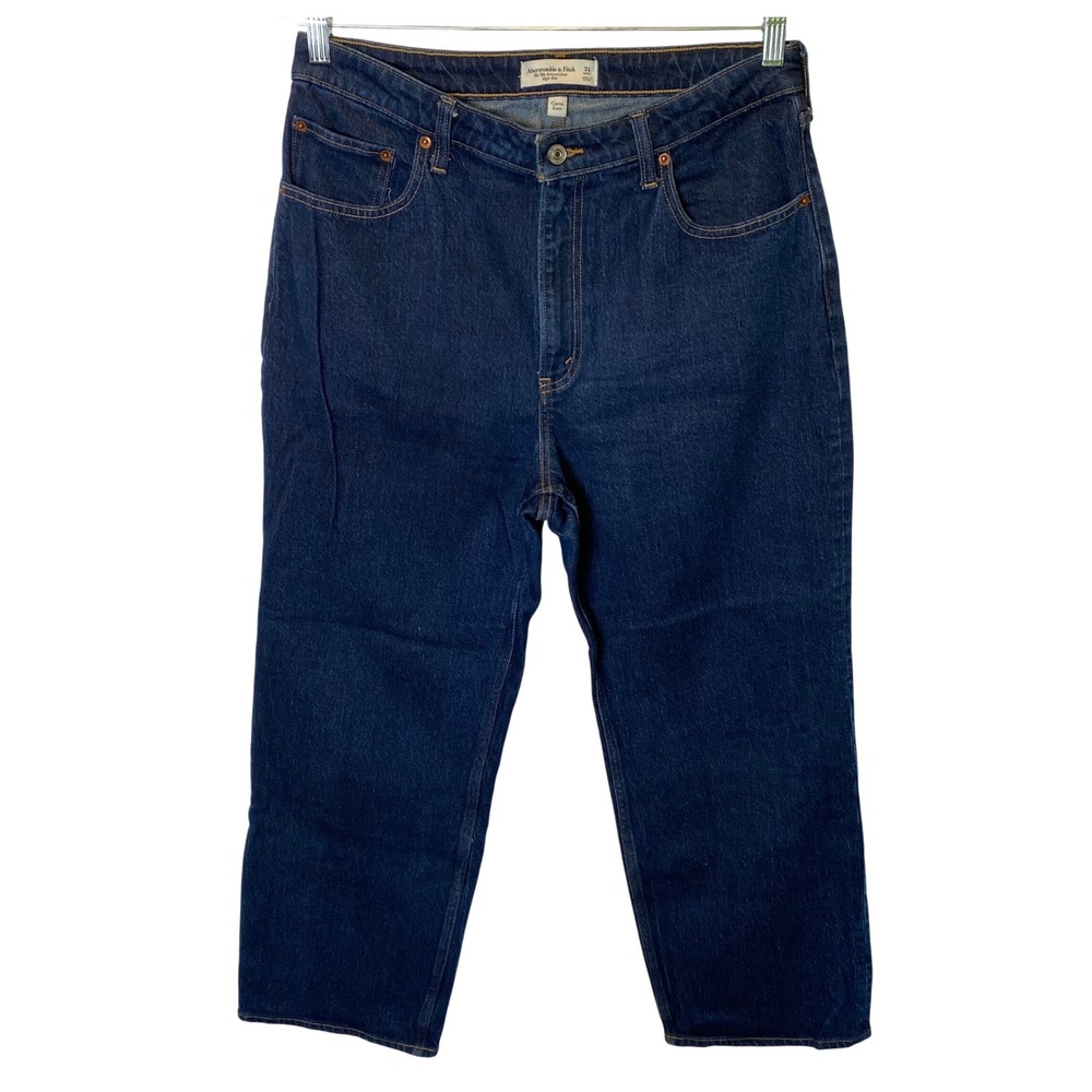 Abercrombie & Fitch 90s Relaxed Jeans Women 31 Short Dark Curve Love High Rise